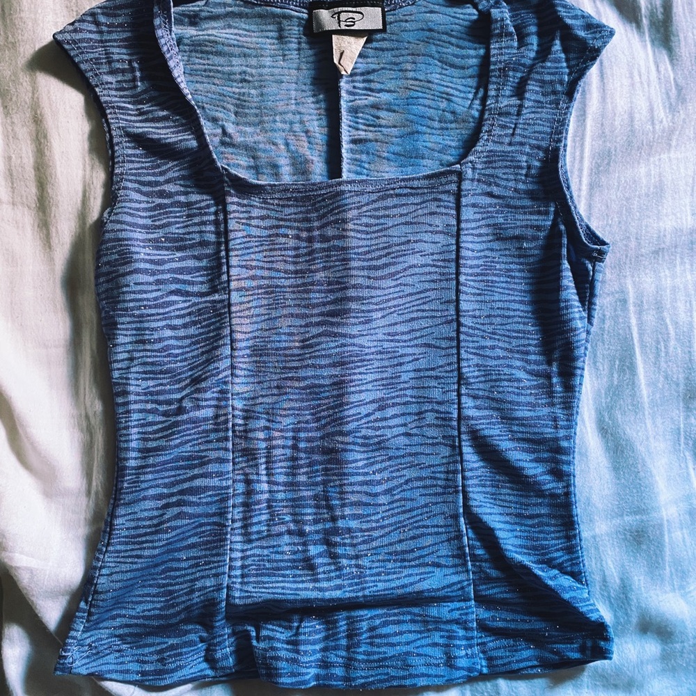 vintage parkly zebra top